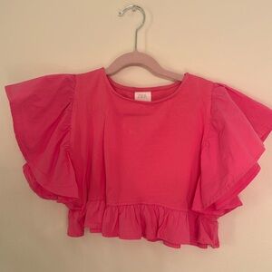 Zara girls ruffled top